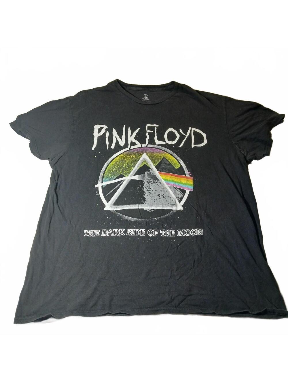 Pink Floyd Dark Side Of The Moon Graphic Band T Shirt Black XL Retro Tee